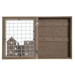 Шкаф для ключей DKD Home Decor, металл, коричневый MDF (21 x 7 x 26 см) цена и информация | Шкафчики в гостиную | 220.lv