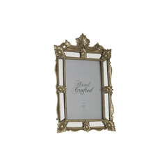 Foto rāmis DKD Home Decor spogulis Šampanietis Stikls Sveķi Shabby Chic (18,7 x 2 x 27,7 cm) cena un informācija | Foto rāmji, foto albumi | 220.lv