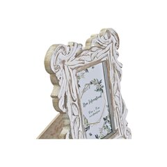 Foto rāmis DKD Home Decor Stikls Balts Mango koks Romantiski (20 x 1,5 x 25 cm) cena un informācija | Foto rāmji, foto albumi | 220.lv