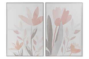 Glezna DKD Home Decor polistirols Ziedi Canvas (2 pcs) (62.2 x 3.5 x 92 cm) цена и информация | Картины | 220.lv