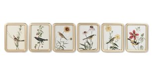 Glezna DKD Home Decor Putns Shabby Chic (30 x 2 x 40 cm) (6 gb.) cena un informācija | Gleznas | 220.lv