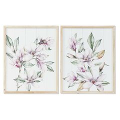 Glezna DKD Home Decor Ziedi (48 x 2 x 60 cm) (2 pcs) цена и информация | Картины | 220.lv