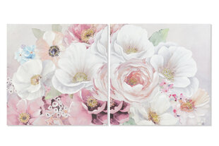 Картина DKD Home Decor Цветы Shabby Chic (60 x 2.5 x 60 см) (2 шт.) цена и информация | Картины | 220.lv