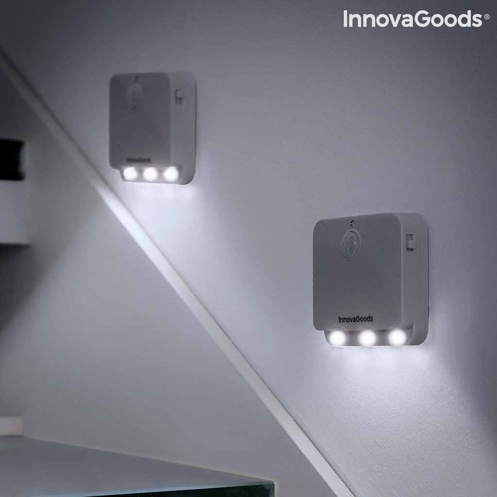 LED Gaisma ar Kustības Sensoru Lumtoo InnovaGoods 2 gb. cena un informācija | Iebūvējamās lampas, LED paneļi | 220.lv