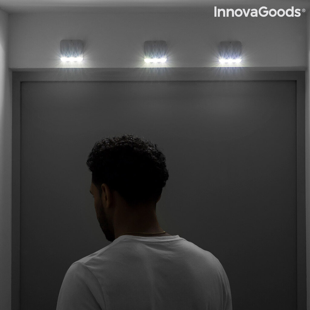 LED Gaisma ar Kustības Sensoru Lumtoo InnovaGoods 2 gb. цена и информация | Iebūvējamās lampas, LED paneļi | 220.lv