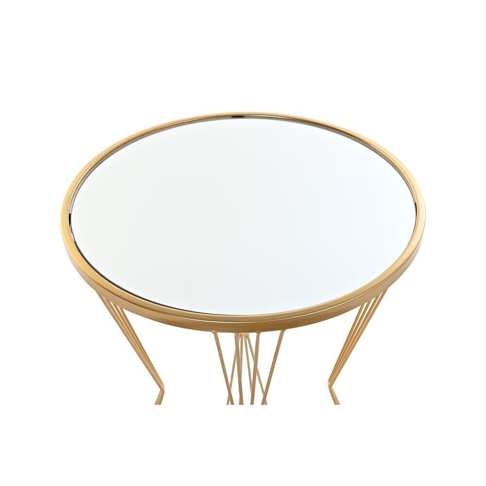 Mazs galdiņš DKD Home Decor spogulis Bronza Metāls (40 x 40 x 55 cm) cena un informācija | Žurnālgaldiņi | 220.lv