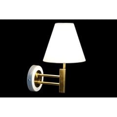 Sienas lampa DKD Home Decor 25W Bronza Metāls Poliesters Balts 220 V (19 x 25 x 30 cm) cena un informācija | Sienas lampas | 220.lv
