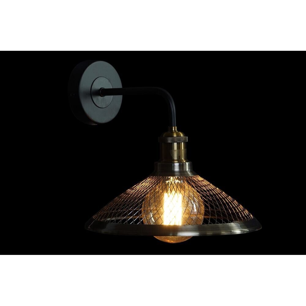 Sienas lampa DKD Home Decor Melns Bronza Metāls 220 V 50 W (27 x 28 x 28 cm) цена и информация | Sienas lampas | 220.lv