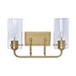 Sienas lampa DKD Home Decor Stikls Bronza Metāls 220 V 50 W (41 x 17 x 24 cm) цена и информация | Sienas lampas | 220.lv