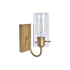 Sienas lampa DKD Home Decor Stikls Bronza Metāls Caurspīdīgs 220 V 50 W (13 x 17 x 27 cm) cena un informācija | Sienas lampas | 220.lv