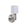 Sienas lampa DKD Home Decor Sudrabains Metāls Poliesters Balts 220 V 40 W (12 x 10 x 22 cm)