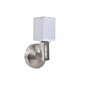 Sienas lampa DKD Home Decor Sudrabains Metāls Poliesters Balts 220 V 40 W (12 x 10 x 22 cm) цена и информация | Sienas lampas | 220.lv