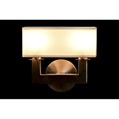 Sienas lampa DKD Home Decor Sudrabains Metāls Poliesters Balts 220 V 40 W (25 x 14 x 24 cm) цена и информация | Настенные светильники | 220.lv