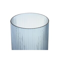 Vāze DKD Home Decor Stikls Zils Bronza Metāls (12 x 12 x 28 cm) cena un informācija | Vāzes | 220.lv