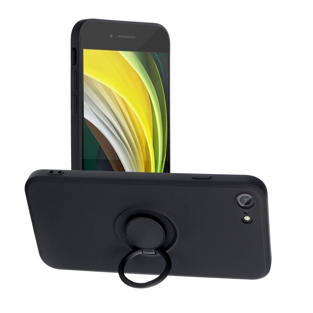 Vāciņš F-Ring - iPhone 7 / 8 / SE 2020 / SE 2022 melns cena un informācija | Telefonu vāciņi, maciņi | 220.lv