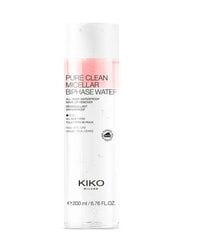 Micelārais ūdens Kiko Milano Pure Clean Micellar Biphase Water, 200 ml cena un informācija | Sejas ādas kopšana | 220.lv