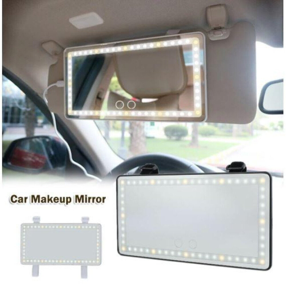 Transportlīdzekļa uzlādējams LED spogulis cena un informācija | Auto piederumi | 220.lv