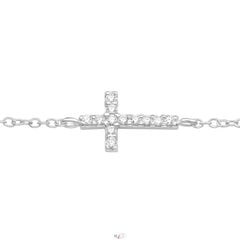 Серебряный браслет, крест A4S44290 цена и информация | Женские браслеты | 220.lv