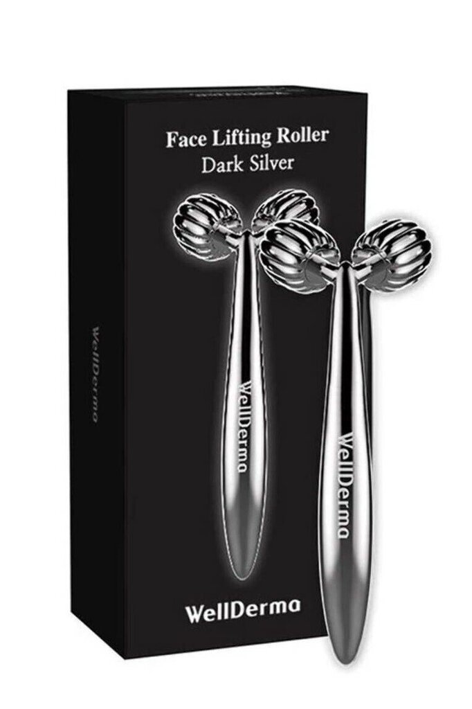 WellDerma Face Lifting Dark Silver Roller - Sejas masāžas rullītis cena un informācija | Sejas tīrīšanas un masāžas ierīces | 220.lv