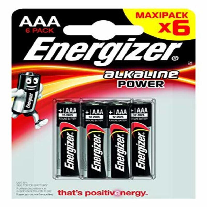 Baterijas Energizer E300132500 LR03 AAA (6 uds) cena un informācija | Baterijas | 220.lv