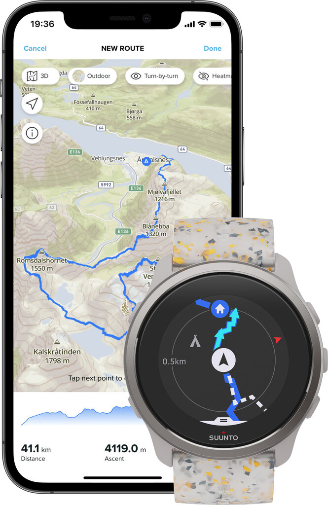 Suunto 5 Peak Ridge Sand Multicolor cena un informācija | Viedpulksteņi (smartwatch) | 220.lv