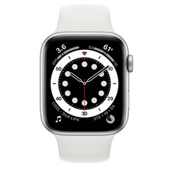 Apple Watch Series 6 44mm GPS, серебристый (обновленный, состояние A) цена и информация | Смарт-часы (smartwatch) | 220.lv
