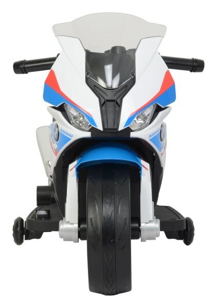 Bērnu elektriskais motocikls - BMW S1000RR, balts cena un informācija | Bērnu elektroauto | 220.lv