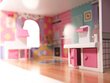 Koka leļļu māja ar mēbelēm un LED cena un informācija | Rotaļlietas meitenēm | 220.lv