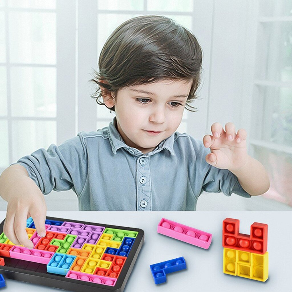 POP IT rotaļlieta - Tetris, puzle cena un informācija | Galda spēles | 220.lv