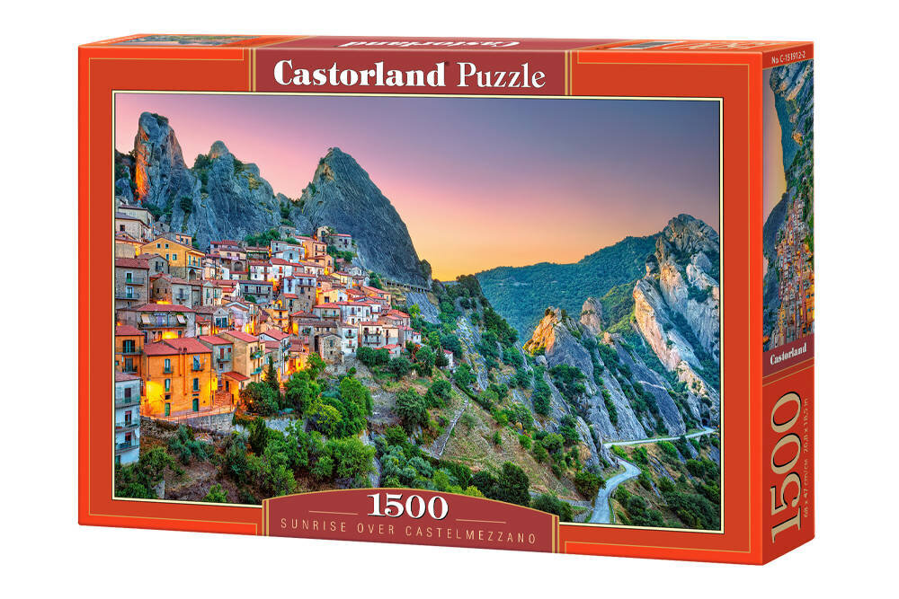 Puzle Castorland Sunrise over Castelmezzano, 1500 daļu. cena un informācija | Puzles, 3D puzles | 220.lv