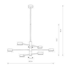 Griestu lampa Nowodvorski ORBIT 7946 cena un informācija | Griestu lampas | 220.lv