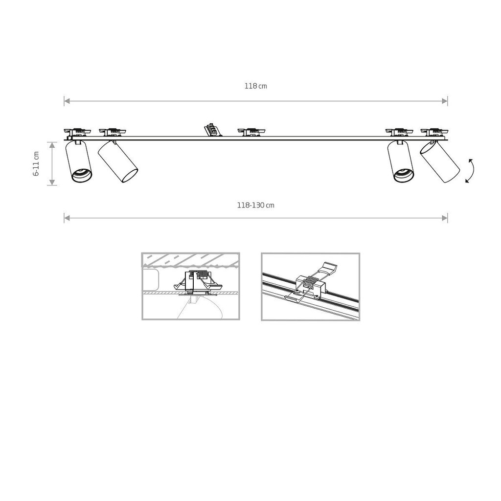 Griestu lampa Nowodvorski Mono SURFACE 7836 cena un informācija | Griestu lampas | 220.lv