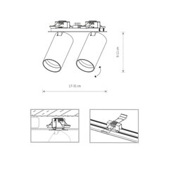 Потолочный светильник Nowodvorski Mono Surface 7828 цена и информация | Потолочные светильники | 220.lv