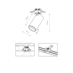 Потолочный светильник Nowodvorski Mono SURFACE 7744 цена и информация | Потолочные светильники | 220.lv