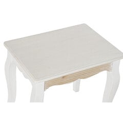 3 galdu komplekts DKD Home Decor Dabisks Koks MDF Balts (53 x 35 x 47 cm) cena un informācija | Žurnālgaldiņi | 220.lv