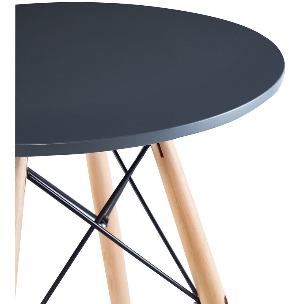 Apaļais galds Matera, pelēks, 60x60cm цена и информация | Dārza galdi | 220.lv