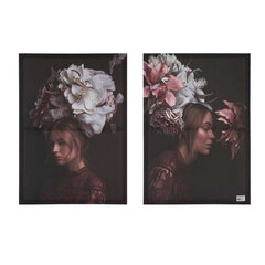 Картина Женщина, Цветы (2 шт.) (50 x 1,5 x 70 cm) цена и информация | Картины | 220.lv