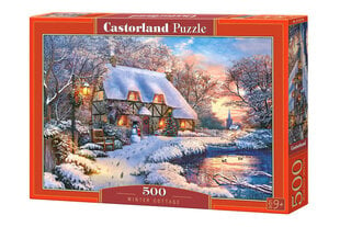 Puzle Castorland Winter Cottage, 500 daļu cena un informācija | Puzles, 3D puzles | 220.lv