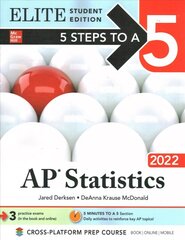 5 Steps to a 5: AP Statistics 2022 Elite Student Edition cena un informācija | Ekonomikas grāmatas | 220.lv