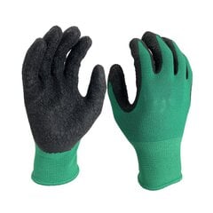 Перчатки с латексом Nm1350p-gn/blk, размер 10 цена и информация | Рабочие перчатки | 220.lv