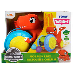 Толкаемая игрушка динозавр Tomy Pic & Push T-Rex, E73254 цена и информация | Игрушки для малышей | 220.lv