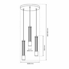 Подвесной светильник Estilo 3xgu10 цена и информация | Люстры | 220.lv