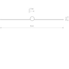 Sienas lampa Nowodvorski PIN LED M 8128 цена и информация | Настенные светильники | 220.lv