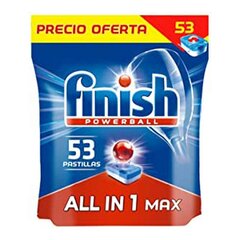 Finish trauku mazgājamās mašīnas tabletes, 53 gab. cena un informācija | Trauku mazgāšanas līdzekļi | 220.lv