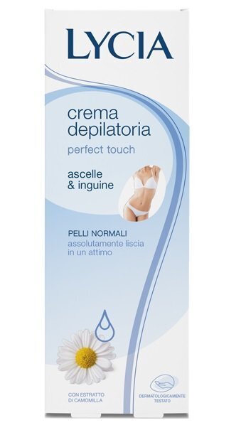 Depilācijas krēms padušu un bikini zonas matiņu likvidēšanai, normālai ādai Lycia Perfect Touch 150 ml цена и информация | Depilācijas līdzekļi, vaksācijas piederumi | 220.lv