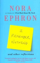 I Remember Nothing and other reflections: Memories and wisdom from the iconic writer and director цена и информация | Биографии, автобиографии, мемуары | 220.lv