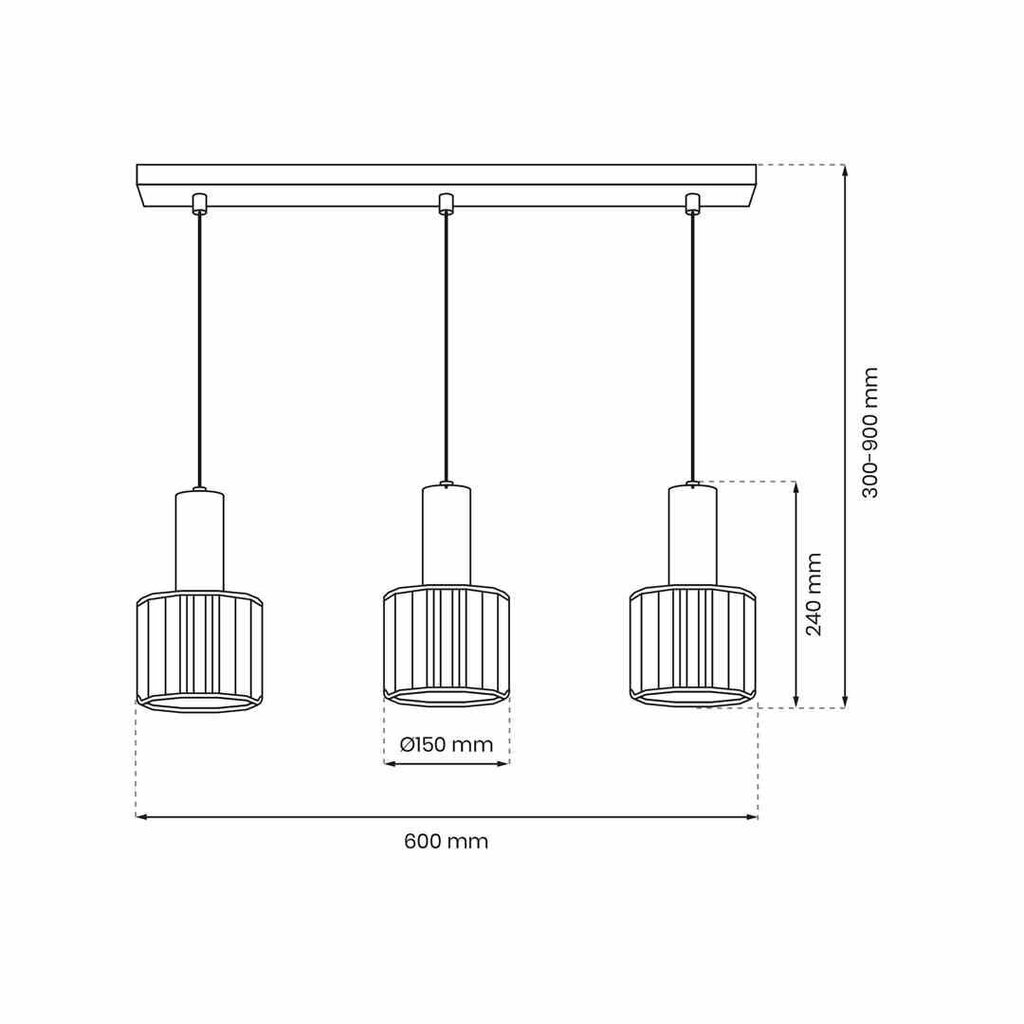 Milagro piekaramā lampa Cristal цена и информация | Griestu lampas | 220.lv