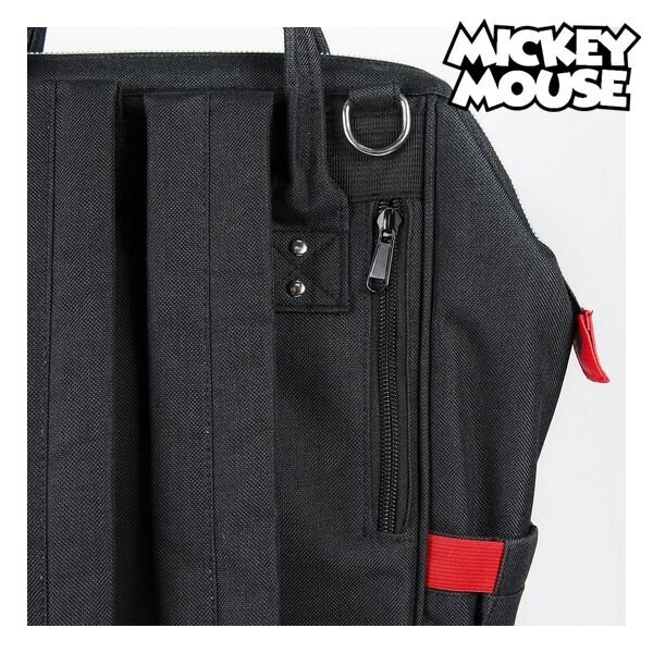 Ikdienas mugursoma Mickey Mouse, sarkana, melna cena un informācija | Skolas somas | 220.lv