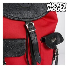 Ikdienas mugursoma Mickey Mouse, sarkana, melna cena un informācija | Skolas somas | 220.lv