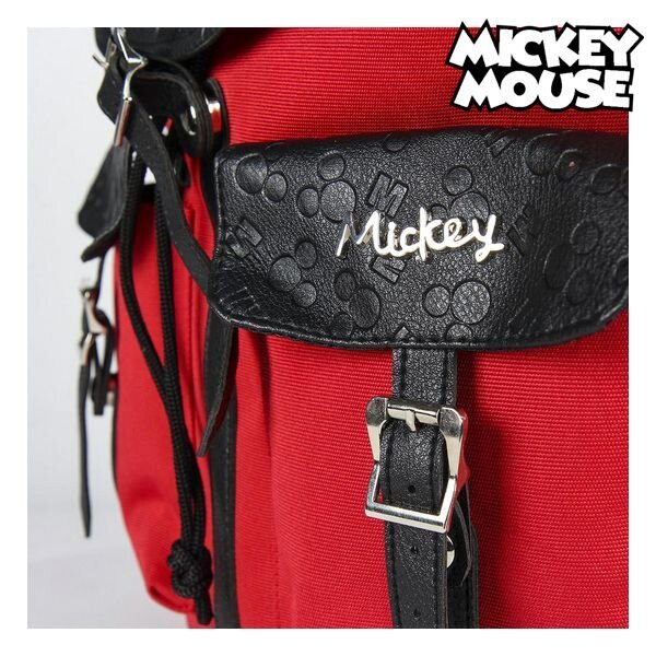 Ikdienas mugursoma Mickey Mouse, sarkana, melna cena un informācija | Skolas somas | 220.lv